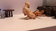 Crazy Clayman Nailing His Sex Doll. Finishing Like A Beast.