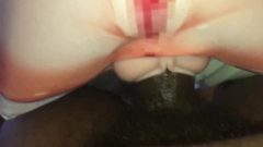 Ebony Penis Fuck Air Insert Pillow And Creampie With Eating Sounds